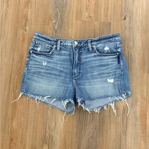Silver Jeans Blue Distressed Jean Shorts